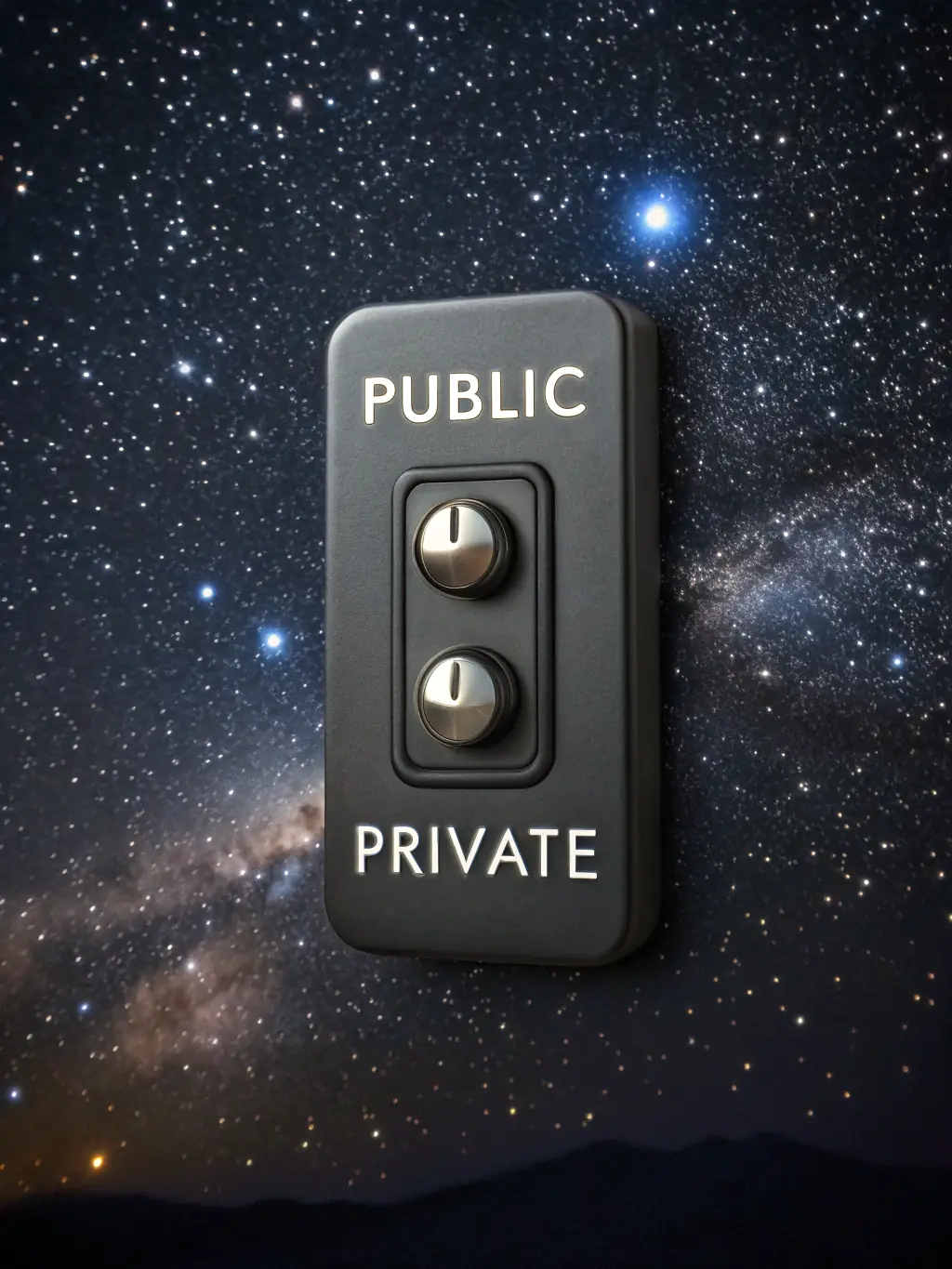 A user selecting 'Public' or 'Private' settings during room creation, illustrating the privacy options.